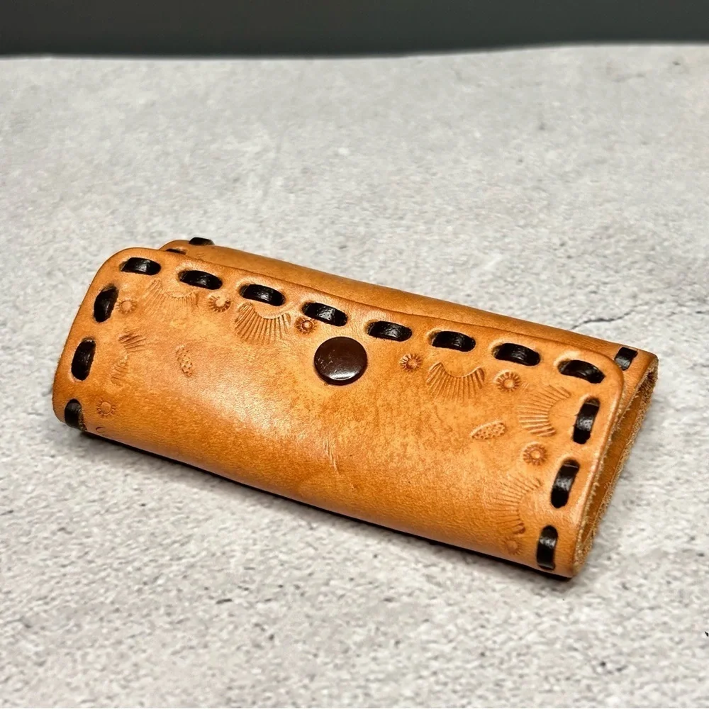 Tan Leather Key Holder